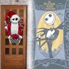 Nightmare Jack Skellington Before Christmas Inspired Shabby Chic Rag Wreath