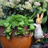 1 Pcs Resin Statue Model for Garden Resin Plants Pots Decor Statue Lovely Shape Statue Decor Visual Effect