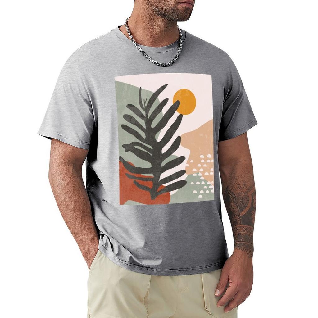 Абстрактная футболка Винтажная графическая футболка Хлопковые графические футболки Оверсайз Черная одежда для мужчин