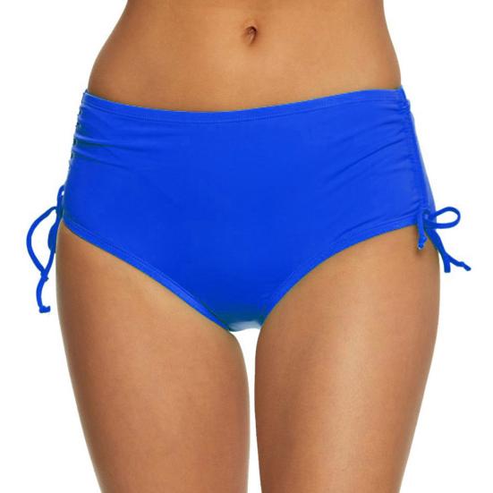 Women Swim Shorts V Cut Drawstring Bikini Swimsuit Bottom Adjustable Ruched Side Boyshorts Bathing Suit Board Shorts