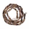 Natural Smoky Quartz Iolite Gemstone Radiant Smooth Beads Necklace 17" UB-3476 UB-3476