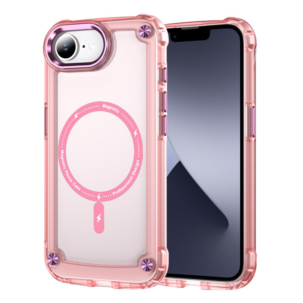 For iPhone 16e Case Magnetic Skin Touch TPU+PC Phone Cover