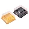 Yousheng 50 Set Cake Box Красивый внешний вид одноразовый пластиковый прозрачный квадратный контейнер для лунного торта для выпечки