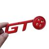 1Pc 3D Metal GT Logo Car Hood Fender Trunk Rear Bonnet Nameplate Decal Emblem Badge Sticker