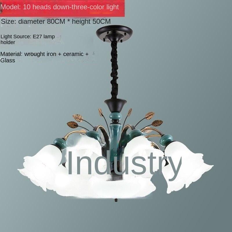 Свет для гостиной, роскошная керамическая люстра, современный минималистичный потолочный светильник для спальни, ресторана, чистое красное освещение