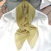 Women's Solid Color Tencel Scarf: Thin Small Square Summer Sun Protection Neck Care Blouse Matching Silk-like Gauze Scarf