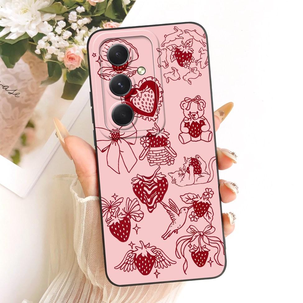 Чехол для Samsung A55 5G A556V A556B A556E A5560 Корпус для Samsung Galaxy A55 5G Обложка Силиконовый Модный Мультяшный Забавный Расписной