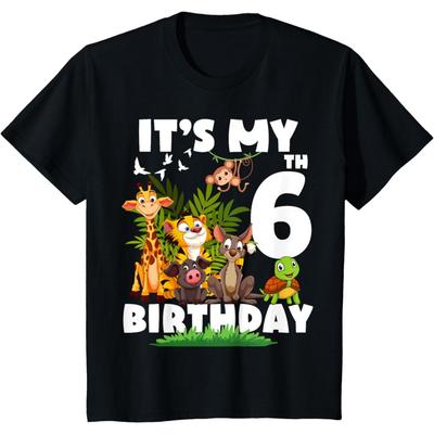 Это моя 6-я футболка на день рождения Сафари Джунгли 6 лет