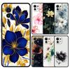 Чехол для телефона для Xiaomi Mi 15 14 13 12 11 Lite 14T 13T 12T 11T Pro Poco X7 X6 X5 X3 Pro F6 F5 F4 Чехол Каллиграфия Цветок