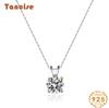 Tancise S925 Sterling Silver Moissanite Luxury Personality Pendant Necklace Women's Classic Tide Necklace Necklace Party Gift