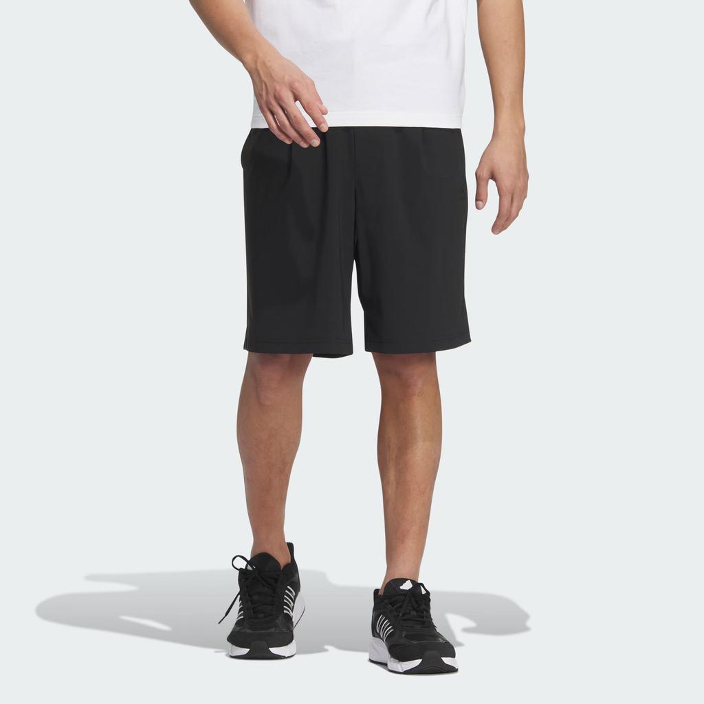 Adidas Однотонные шорты с защитой от солнца на молнии, мужские шорты черного цвета JD5235