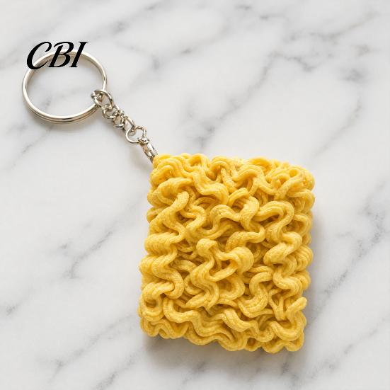 Multi-purpose Fridge Magnet 3D Printed Instant Noodle Keychain, Ramen Refrigerator Decoration, Keychain Pendant Backpack Handbag Charm
