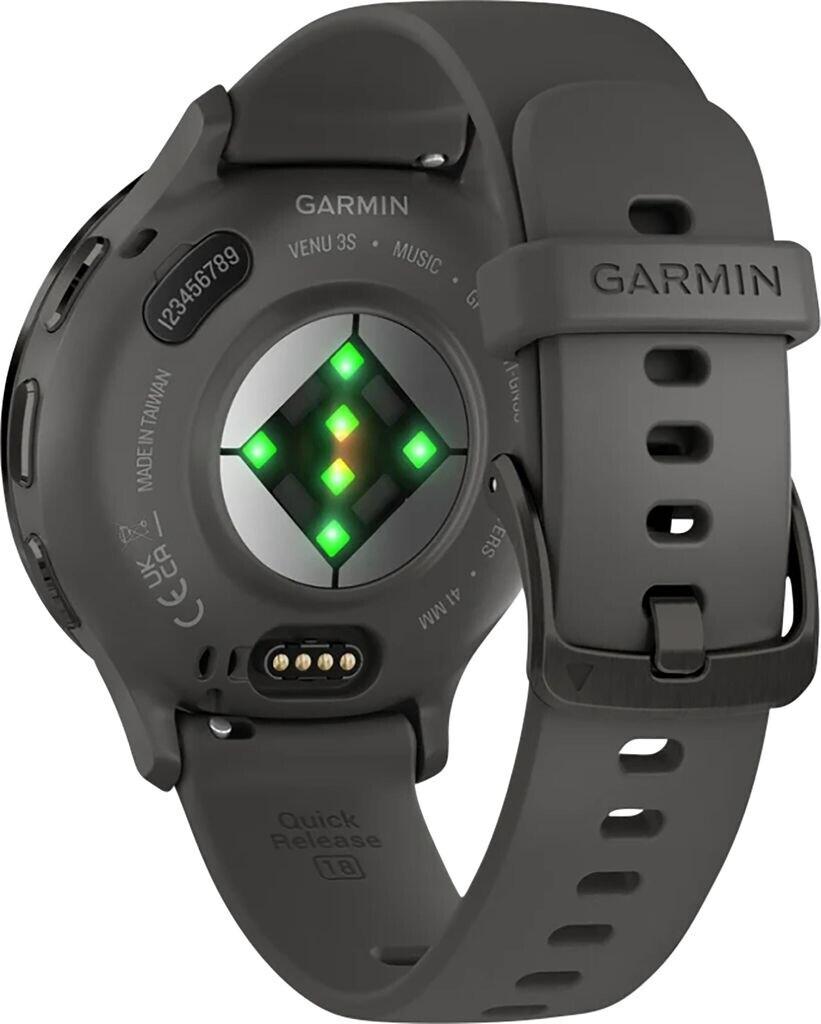 Garmin Venu 3S Kieselgrau/Schiefergrau Silikon-Armband