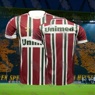 25-летняя последняя популярная футбольная серия Fluminense сезон выездной футбольный тренировочный костюм мужская футболка летняя взрослая детская майка
