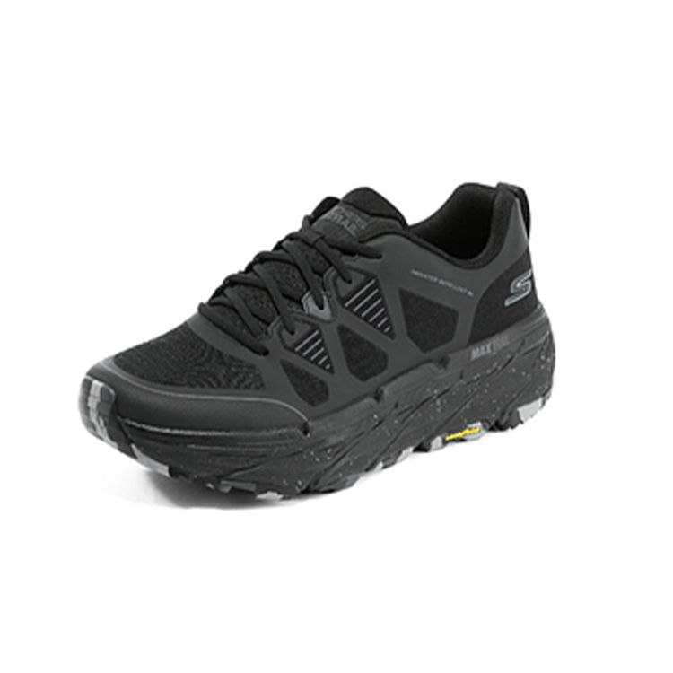 Skechers Star Pace Мужские Черные Низкие Беговые Кроссовки Толстая Подошва Амортизация Водонепроницаемые 220592C-BBK