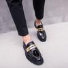 Loafers Men Patent Leather Shoes Black Breathable Slip-On Casual Shoes Sapatos Masculino Comfortable Shoes Zapatos De Hombre