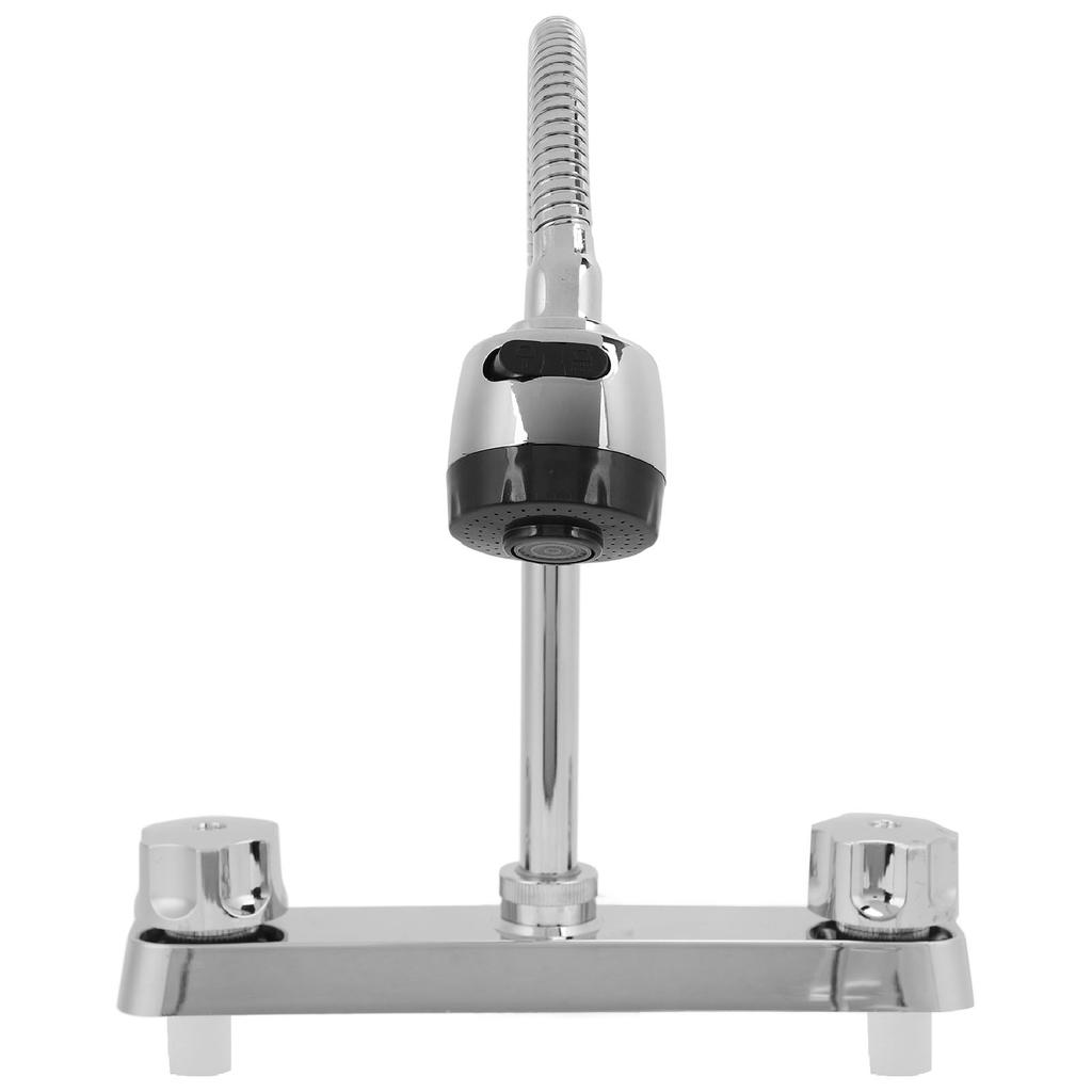 RV Kitchen Faucet with Flexible Arc 360 Degree Rotatable Dual Function Sprayer for Motorhomes Travel Trailer Camping Car