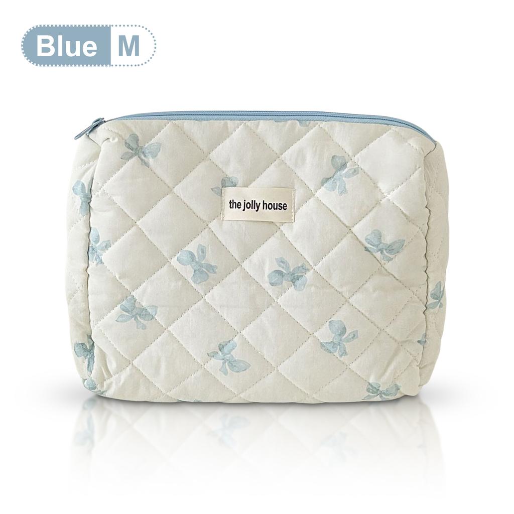 Косметичка с бантом Kawaii Большая сумка для хранения Портативная дорожная косметичка Органайзер для косметики Подарки для девочек