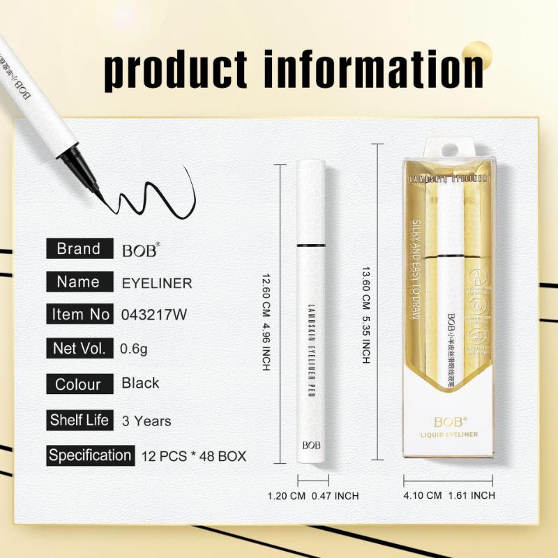 Silky Eyeliner, Waterproof, Non-smudging, Non-makeup-removing, Extremely Fine and Quick-drying Eyeliner Pen.