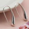 Simple Silver Colorzinc Alloy Women Hook Earrings Elegant Waterdrop Dangle Earrings for Wedding Jewelry