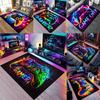 Яркий 3D коврик для пола с тематикой геймпада, прочный ковер для комнаты мальчика, декор для мужской берлоги, нескользящий коврик для игровой комнаты, спальни, жилого пространства