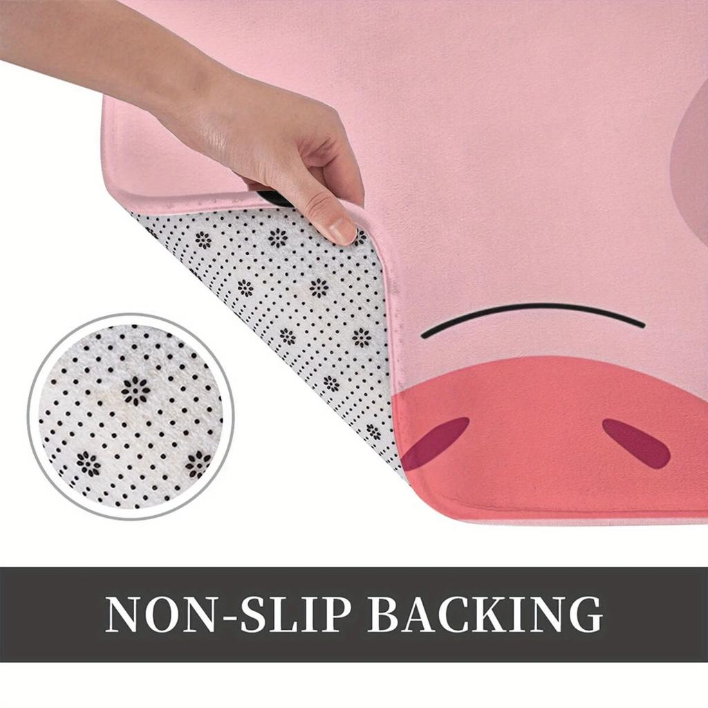 Нескользящий кухонный коврик Waddles - Можно стирать в машине, Полиэстер, Отлично подходит для спален и входных дверей - Праздничный рождественский декор для дома