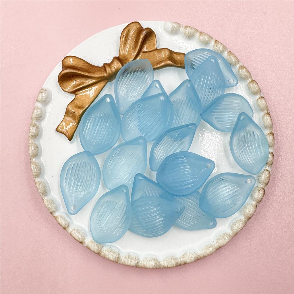 16*25 мм Изысканный головной убор Акриловый лист лотоса разбросанные бусины 20 шт. Материал полупрозрачные серьги Ювелирные аксессуары DIY Цветочный букет ручной работы