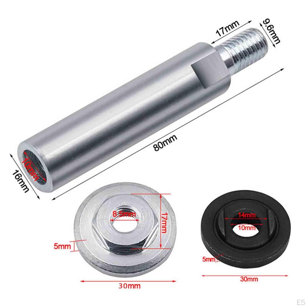 Angle Grinder Extension Bar 80mm Shaft Heavy Duty Lightweight M10 with