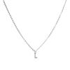 Collier Luxenter Avec Zirconium Brillant Argenté - Alphabet L