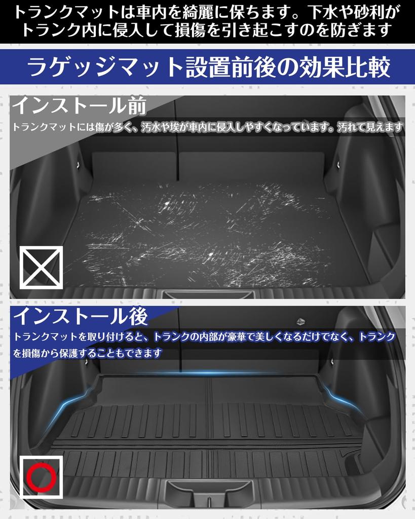 Toyota Prius 60 Series Luggage 3D Trunk Mat with Luggage TPE Cargo Mat for January Prius Custom Genuine Easy Installation PRIUS Cargo Mat Mat, Tray,