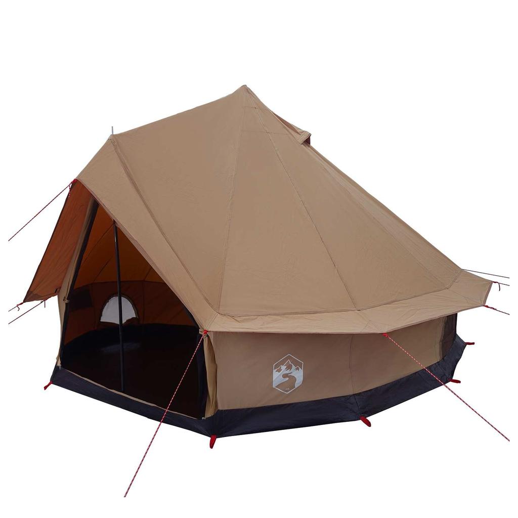 Family Tent Brown 6 Person Polycotton