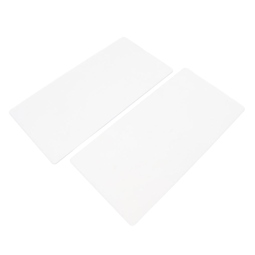 2PCS Embossing Mat Plates 3mm Thick Acrylic Backing Pad for Paper Leather Fabric Crafting Scrapbooking Card Making
