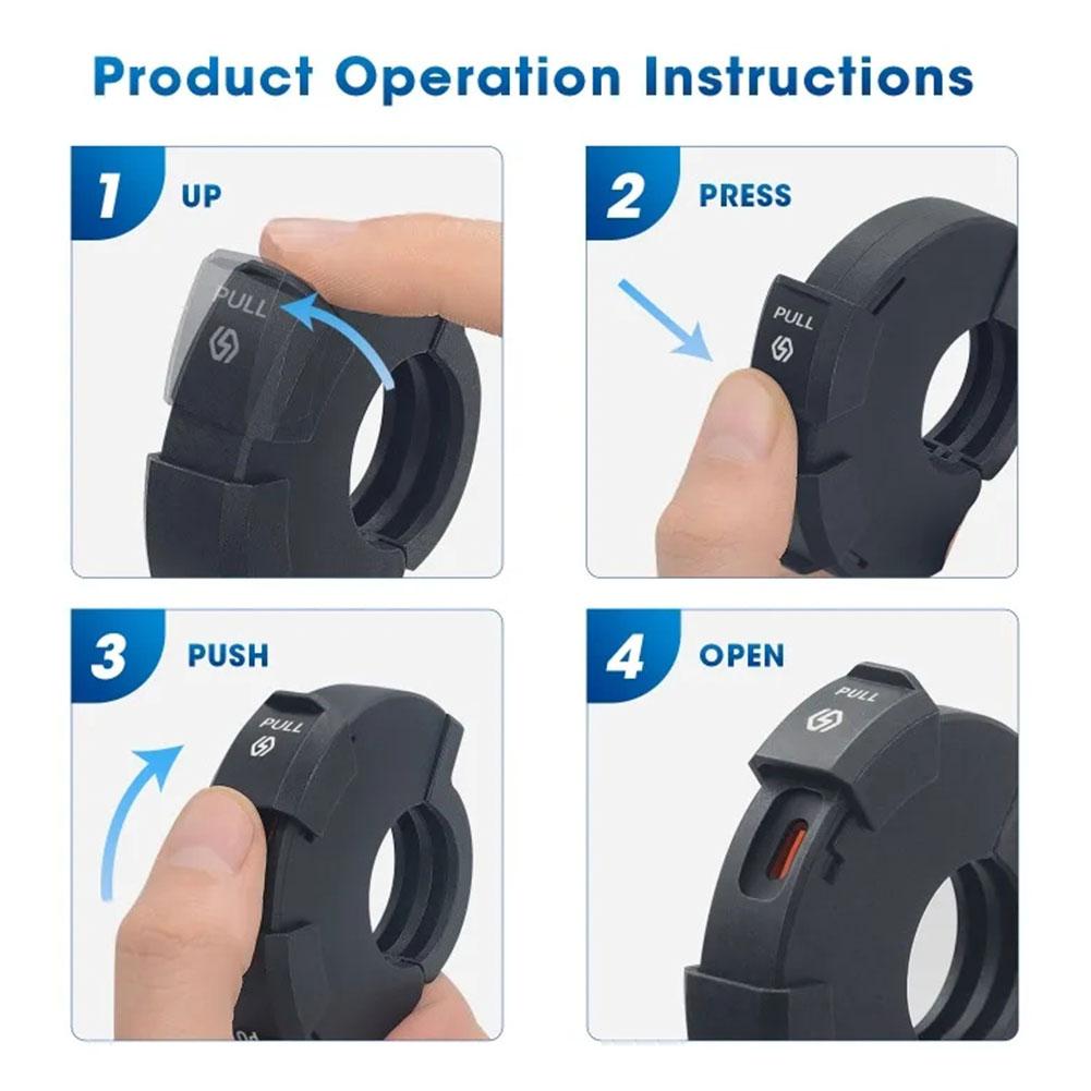 Универсальное зарядное устройство USB для мотоцикла QC3.0, 48 Вт, адаптер питания USB-C, водонепроницаемый монтажный кронштейн на руль, зарядное устройство для камеры и телефона