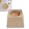 Candle Holder Trapezoid Wood Retro Table Decoration Ornament for Christmas Day Wedding