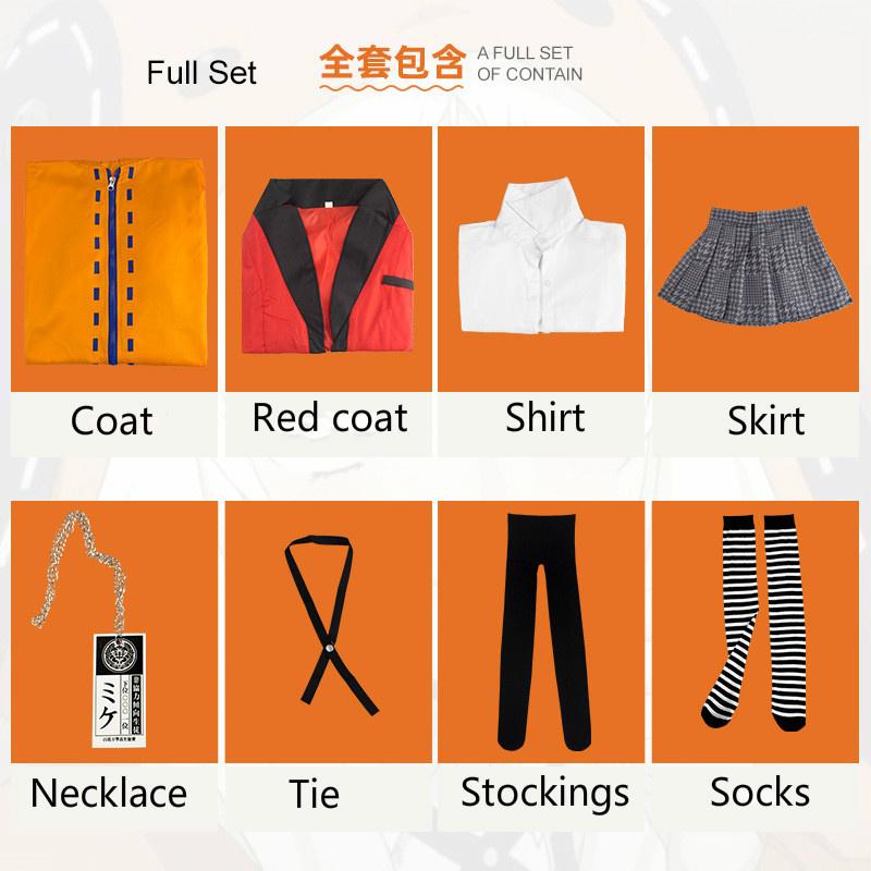 Аниме Kakegurui Косплей Рисунок Yomotsuki Runa Косплей Костюм Школьная Форма Толстовка Платье на Хэллоуин