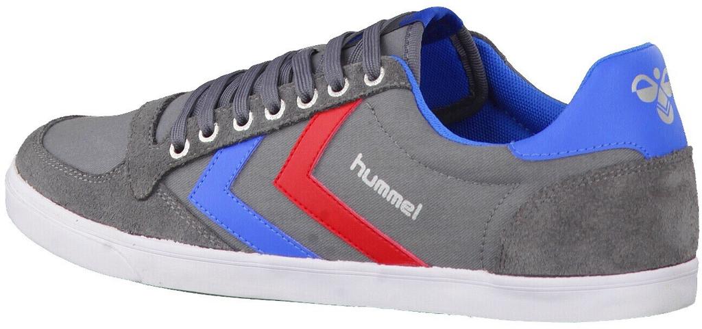 Кроссовки Hummel Slimmer Stadil Low Canvas castlerock/ribbon red/brilliant blue