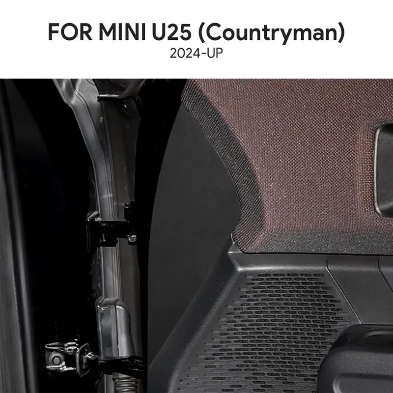 Итальянская верхняя наклейка с замшевой отделкой для Mini Countryman U25 2024 2025, накладка на боковую панель двери автомобиля, аксессуары для интерьера