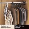 Foldable Multi Functional Multi Layer Pants Hanger for Home Wardrobe Storage