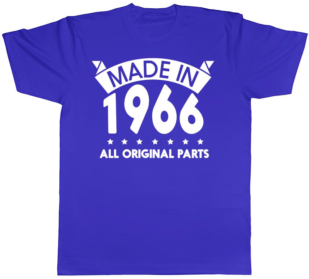 Made in 1966 All Original Parts Birthday Mens Short Sleeve TShirt