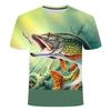 Summer Newest Outdoor Fishing Shirt 3d Printed Fishing T-shirt For Men Short Sleeve Casual Fish Tops Tee Quick Drying Ultra-thin