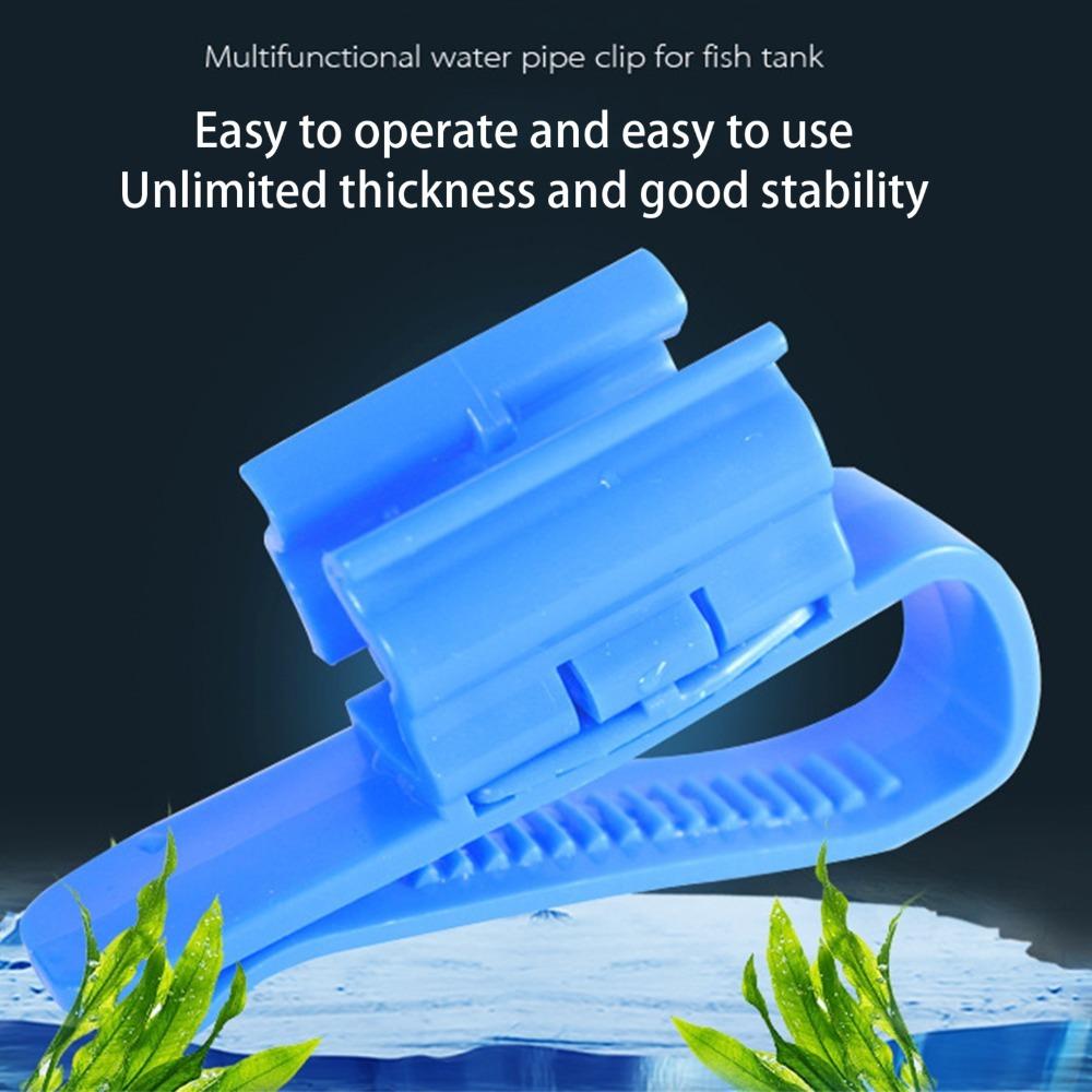 4 PCS Multifunction Aquarium Tube Clamp Plastic Fish Tank Water Pipe Mounting Clip Fish Tank