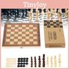 Премиальный деревянный шахматный набор со складной доской для увлекательных семейных игровых вечеров и развития мозга
