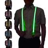 Light Up LED Suspenders Bow Tie, LED Belt Adjustable Perfect For Music Festival Party Waders Suspenders