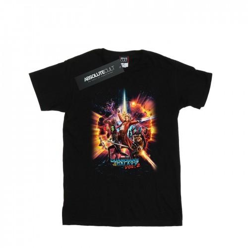 Marvel Mens Guardians Of The Galaxy Vol. 2 Team Poster T-Shirt