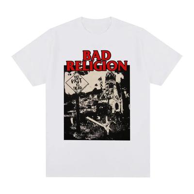 BAD RELIGION Винтажная футболка Панк-рок группа Графический принт Харадзюку Уличная одежда Хлопок Унисекс Размер ЕС Футболка