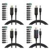 8 Адаптер USB на DC5.5мм 5В/9В/12В Повышающий Зарядный Кабель для Роутеров Модемов Камер Светодиодного Освещения Звуковых Устройств