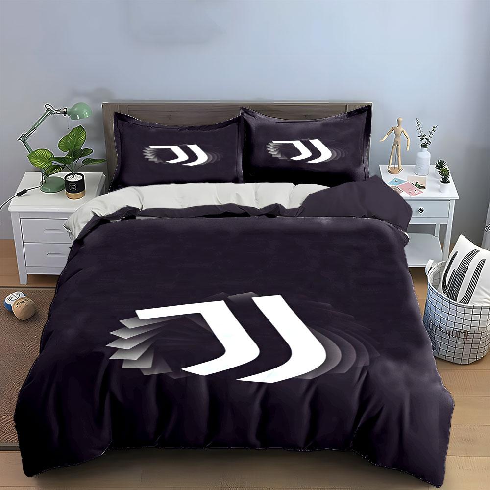 Abstract Juventus logo design. Bedding sets Duvet cover sets Duvet covers Pillowcases(1 * Duvet Cover 2 * Pillowcases without duvet insert)