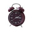 4 Inch Twin Bell Loud Alarm Clock Luminous Metal Frame Silent Student Alarm Clock Strong Wake-up Non-Ticking Table Clock