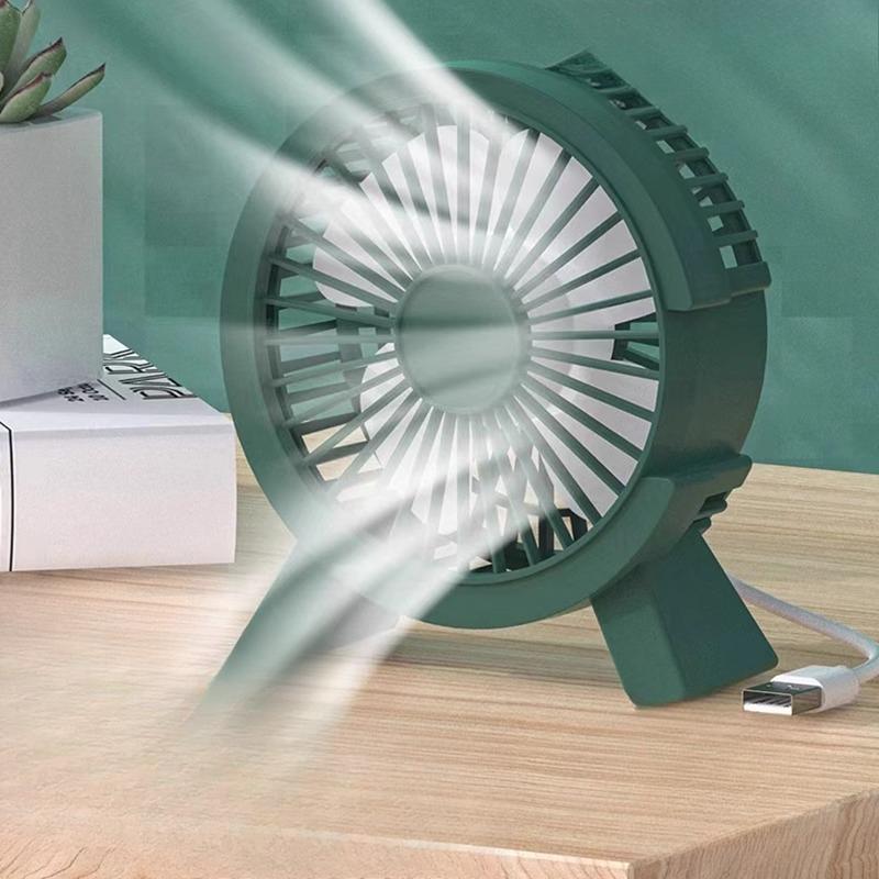 Настольный мини-вентиляторБесшумный студенческий офисный электрический вентиляторМаленький бытовой мини-настольный вентилятор с сильным ветром