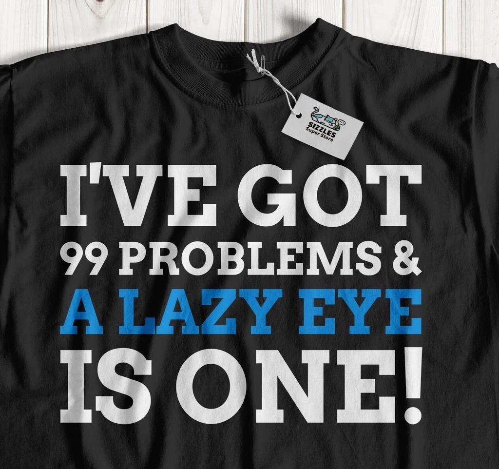 Unisex Funny Lazy Eye T-shirt Tops Tees Unisex Amblyopia & Strabismus Surgery Gifts